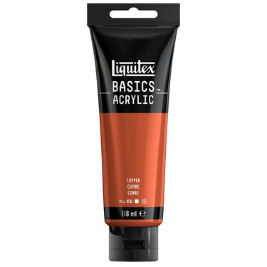 Liquitex Basics 118ML, Cuivre (produit en gros plan sur fond blanc)
