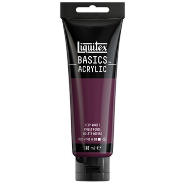 Liquitex Basics 118ML, Violet Foncé (produit en gros plan sur fond blanc)
