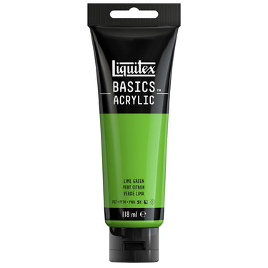 Liquitex Basics 118ML, Vert Citron (produit en gros plan sur fond blanc)