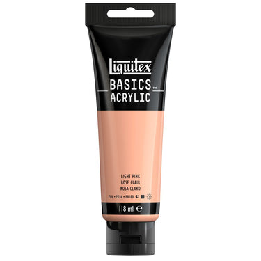 Liquitex Basics 118ML, Rose Clair (produit en gros plan sur fond blanc)