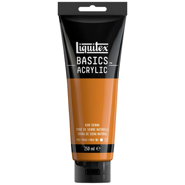 Liquitex Basics 250ML, Terre de Sienne Naturelle (produit en gros plan sur fond blanc)