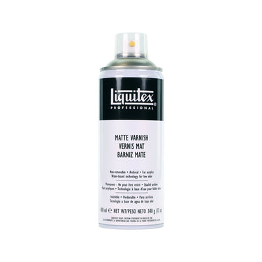 Aerosol Vernis Mat Liquitex Mediums Professionnels 400ML (produit en gros plan sur fond blanc)