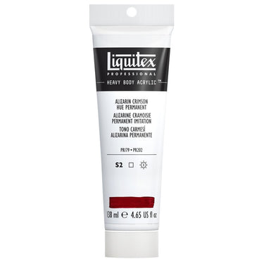 Acrylique Heavy Body Liquitex, 138ML, Alizarine Cramoisie Permanent Imitation (produit en gros plan sur fond blanc)