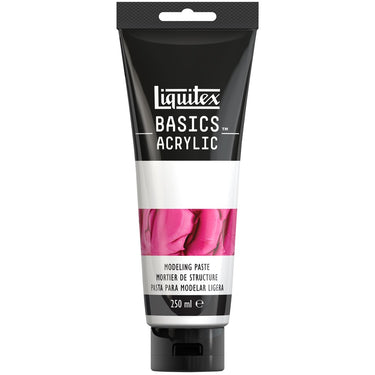 Gros plan du coffret Liquitex Médiums Basics - Mortier Structure sur fond blanc
