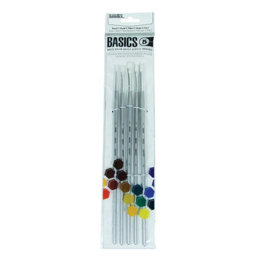 Liquitex Basics, coffret de  pinceaux - produit en gros plan sur fond blanc.