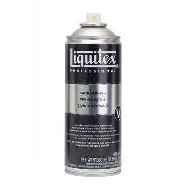 Aerosol Vernis Satine Liquitex Mediums Professionnels 400ML (produit en gros plan sur fond blanc)