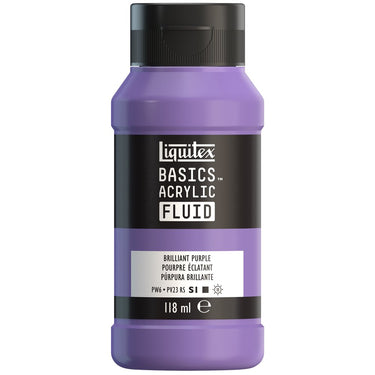 Liquitex Basics Fluid Acrylique, 118ML, Pourpre Éclatant (produit en gros plan sur fond blanc).