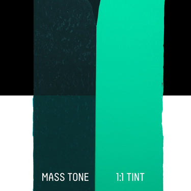 LQX HEAVY BODY ACRYLIC 317 PHTHALOCYANINE GREEN BLUE SHADE [DRAWDOWN]