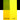 PETIT Échantillon de Acrylique Liquitex Heavy Body, Jaune Azo Moyenmontrant la teinte pure (mass tone) de le couleuer et mélangé à parts égales avec du blanc (1:1 tint)