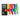 Gros plan du coffret Liquitex Acrylique Basics 6x118ml Fluorescentes sur fond blanc