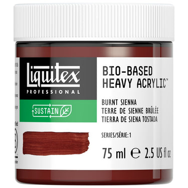 Acrylique biosourcé Liquitex, 75ML, Terre de Sienne Brûlée (produit en gros plan sur fond blanc)