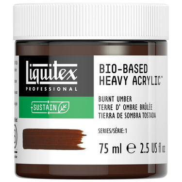Acrylique biosourcé Liquitex, 75ML, Terre d'Ombre Brûlée (produit en gros plan sur fond blanc)