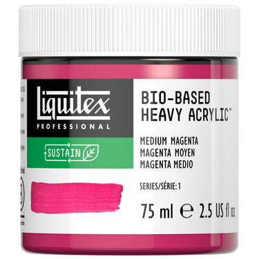 Acrylique biosourcé Liquitex, 75ML, Magenta Moyen (produit en gros plan sur fond blanc)