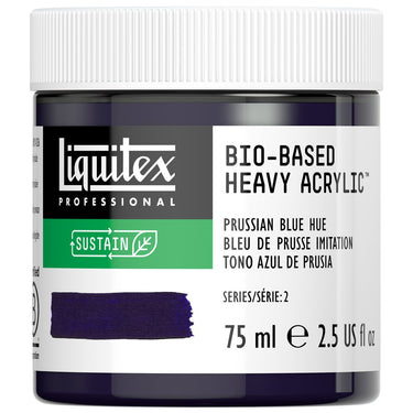 Acrylique biosourcé Liquitex, 75ML, Bleu de Prusse Imitation (produit en gros plan sur fond blanc)