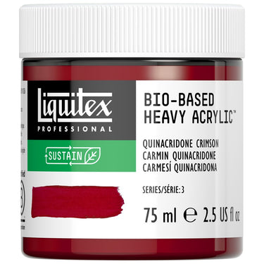 Acrylique biosourcé Liquitex, 75ML, Carmin Quinacridone (produit en gros plan sur fond blanc)