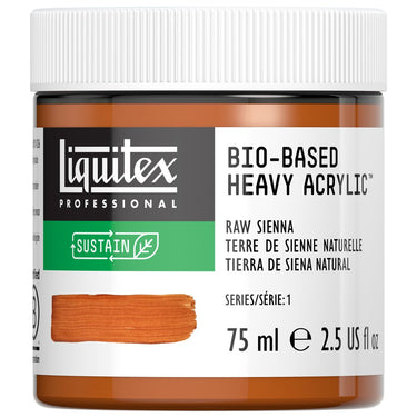 Acrylique biosourcé Liquitex, 75ML, Terre de Sienne Naturelle (produit en gros plan sur fond blanc)