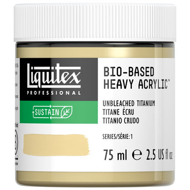 Acrylique biosourcé Liquitex, 75ML, Titane Écru (produit en gros plan sur fond blanc)