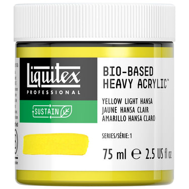 Acrylique biosourcé Liquitex, 75ML, Jaune Hansa Clair (produit en gros plan sur fond blanc)