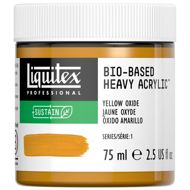 Acrylique biosourcé Liquitex, 75ML, Jaune Oxyde (produit en gros plan sur fond blanc)