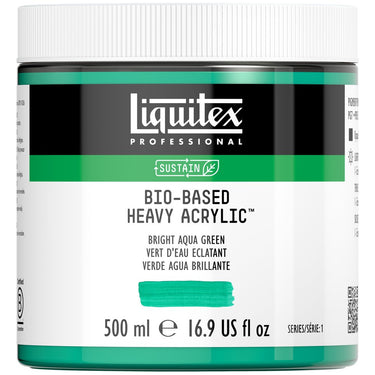 Acrylique biosourcé Liquitex, 500ML, Vert d'Eau Éclatant (produit en gros plan sur fond blanc)