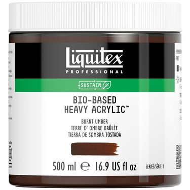 Acrylique biosourcé Liquitex, 500ML, Terre d'Ombre Brûlée (produit en gros plan sur fond blanc)