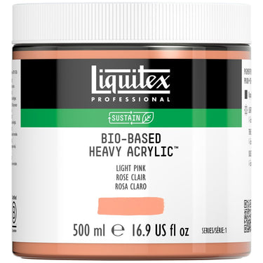 Acrylique biosourcé Liquitex, 500ML, Rose Clair (produit en gros plan sur fond blanc)