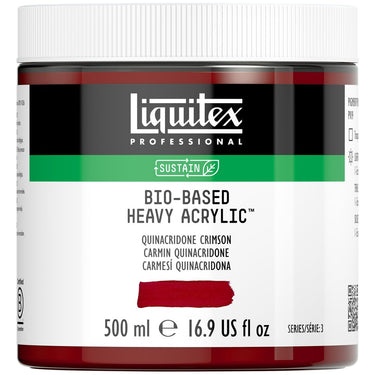 Acrylique biosourcé Liquitex, 500ML, Carmin Quinacridone (produit en gros plan sur fond blanc)