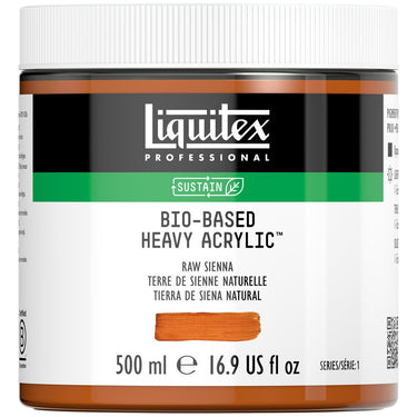 Acrylique biosourcé Liquitex, 500ML, Terre de Sienne Naturelle (produit en gros plan sur fond blanc)
