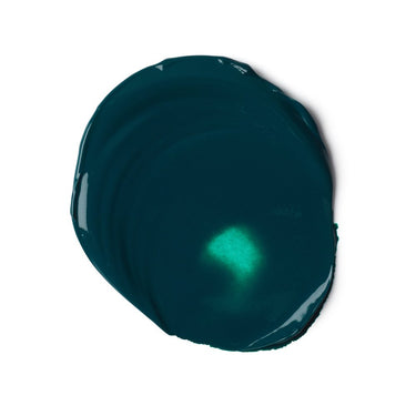 PETIT Échantillon de couleur de Liquitex Acrylique Bio-based Heavy, Vert Phtalocyanine Nuance Bleue Sur Fond Blanc