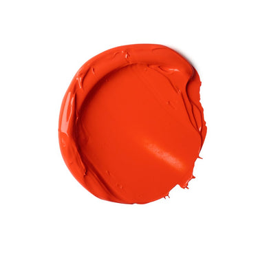 PETIT Échantillon de couleur de Liquitex Acrylique Bio-based Heavy, Orange Pyrrole Sur Fond Blanc