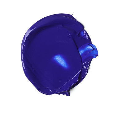 PETIT Échantillon de couleur de Liquitex Acrylique Bio-based Heavy, Bleu Outremer Nuance Rouge Sur Fond Blanc
