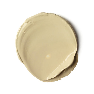 PETIT Échantillon de couleur de Liquitex Acrylique Bio-based Heavy, Titane Écru Sur Fond Blanc