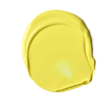 PETIT Échantillon de couleur de Liquitex Acrylique Bio-based Heavy, Jaune Hansa Clair Sur Fond Blanc