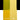 PETIT Échantillon de Acrylique Liquitex Bio-based Heavy, Jaune Azo Moyenmontrant la teinte pure (mass tone) de le couleuer et mélangé à parts égales avec du blanc (1:1 tint)