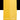PETIT Échantillon de Acrylique Liquitex Bio-based Heavy, Jaune Moyen sans Cadmiummontrant la teinte pure (mass tone) de le couleuer et mélangé à parts égales avec du blanc (1:1 tint)