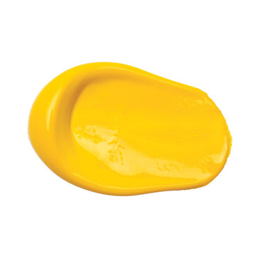 PETIT Échantillon de couleur de Liquitex Acrylique Basics, Jaune de Cadmium Moyen Imitation Sur Fond Blanc