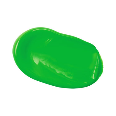 PETIT Échantillon de couleur de Liquitex Acrylique Basics, Vert Fluorescent Sur Fond Blanc