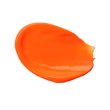 PETIT Échantillon de couleur de Liquitex Acrylique Basics, Orange Fluorescent Sur Fond Blanc