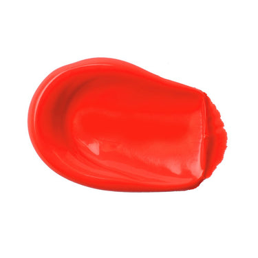 PETIT Échantillon de couleur de Liquitex Acrylique Basics, Rouge Fluorescent Sur Fond Blanc