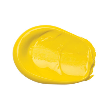 PETIT Échantillon de couleur de Liquitex Acrylique Basics, Jaune Primaire Sur Fond Blanc
