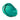 Échantillon mélange de peinture acrylique métallisée vert aqua  appliqué à la spatule sur fond blanc