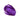 Échantillon mélange de peinture acrylique métallisée violet  appliqué à la spatule sur fond blanc