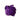 Échantillon mélange de peinture acrylique métallisée violet  appliqué à la spatule sur fond blanc