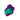 Échantillon mélange de peinture acrylique métallisée violet et vert aqua appliqué à la spatule sur fond blanc