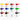 Coffret Acrylique Basics - 12x22ml. Palette de couleurs de 12 couleurs dans la boîte avec leur nom, numéro, code pigment et symboles d'opacité et de résistance à la lumière