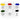 LQX PRO SOFT BODY ACRYLIC 6X22ML MIXING SET COLOR CHART] 887452999133