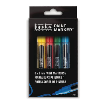 Acrylique Marquer, 6x2mm, Coffret Classiques (produit en gros plan sur fond blanc)