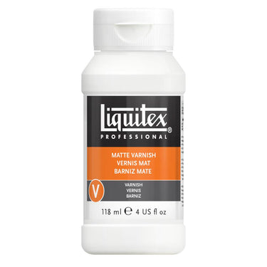 Vernis Mat Liquitex Mediums Professionnels Varnish (produit en gros plan sur fond blanc)