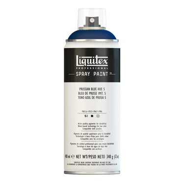 Liquitex peinture acrylique en aérosol, 400ML, Bleu de Prusse Imitation 5 (produit en gros plan sur fond blanc)