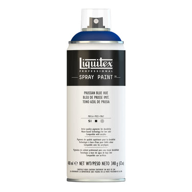 Liquitex peinture acrylique en aérosol, 400ML, Bleu de Prusse Imitation (produit en gros plan sur fond blanc)